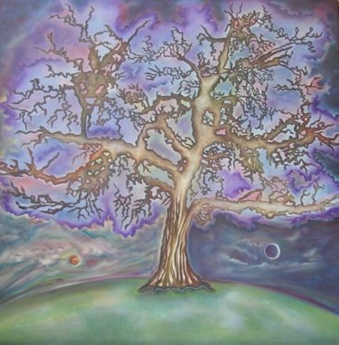 Painting titled "California Oak" by Linda Vallejo, Original Artwork