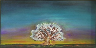 Painting titled "Golden Oak" by Linda Vallejo, Original Artwork