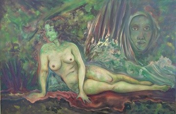 Painting titled "Seedling 2" by Linda Vallejo, Original Artwork