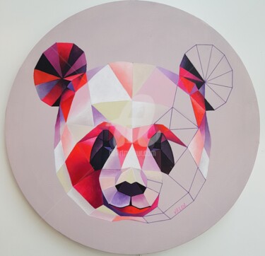 Peinture intitulée "Panda" par Valou., Œuvre d'art originale, Acrylique