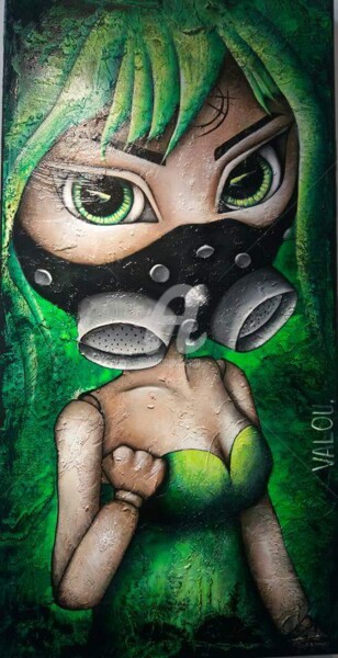Peinture intitulée "Toxic Max" par Valou., Œuvre d'art originale, Acrylique