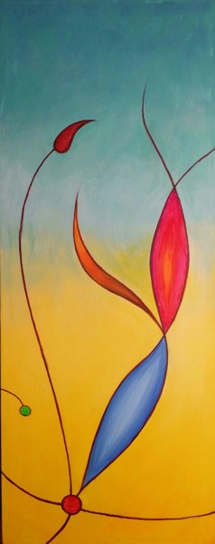 Painting titled "Abstract" by Valter Carnevale, Original Artwork, Acrylic