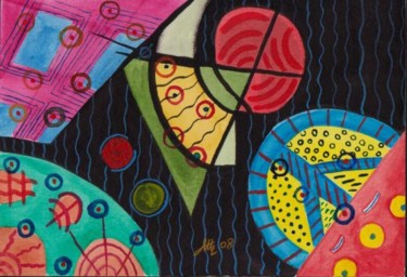 Pittura intitolato "coloriamo la pace" da Valter Milanato, Opera d'arte originale, Olio