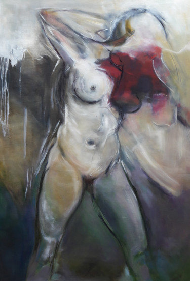 Peinture intitulée "Gravité" par Valy Husson, Œuvre d'art originale, Huile