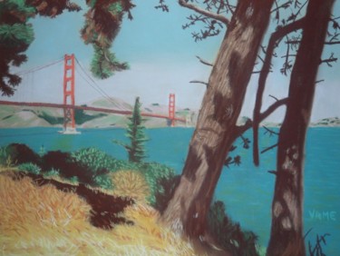 Tekening getiteld "Le Golden Gate Brid…" door Vame, Origineel Kunstwerk, Anders