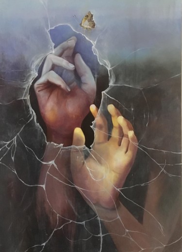 Peinture intitulée "The libiration" par Alexa Van Der-Bellen, Œuvre d'art originale, Huile