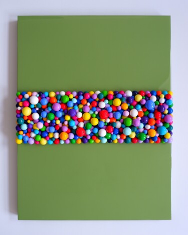 Sculpture titled "Everything is a Bri…" by Van Lanigh, Original Artwork, Polymer clay Mounted on Wood Panel