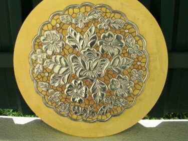 Artesanato intitulada "A Roda das Flores" por Vanda Estriga, Obras de arte originais