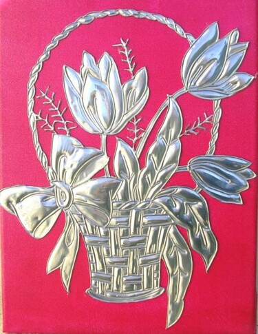 Pintura intitulada "A Tulipa" por Vanda Estriga, Obras de arte originais
