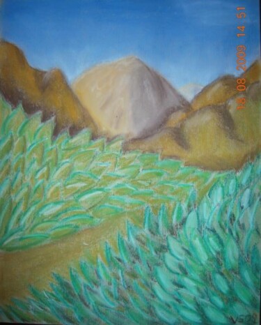 Painting titled "Caminos atribulados" by Vanda Estriga, Original Artwork