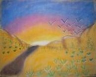 Pintura intitulada "Sunrise after troub…" por Vanda Estriga, Obras de arte originais