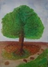 Pintura intitulada "The Tree" por Vanda Estriga, Obras de arte originais