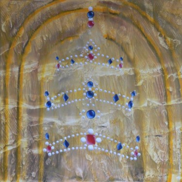 Peinture intitulée "La tiare de Dieu" par Michel Van Den Bogaerde, Œuvre d'art originale