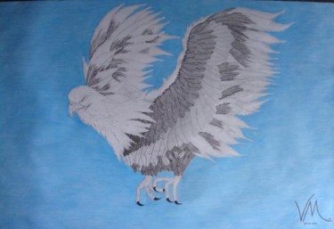 Desenho intitulada "Águia" por Vanderson Mota, Obras de arte originais, Lápis