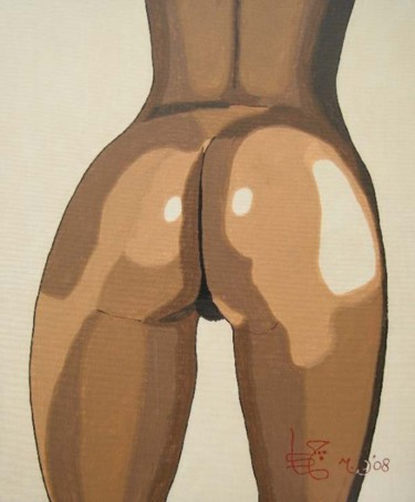 Painting titled "Naomi's Ass II" by Jaap Van Der Wijk, Original Artwork