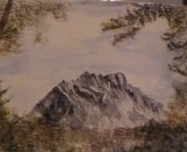 Peinture intitulée "montagne Sainte Vic…" par Vandorpe Amdv, Œuvre d'art originale, Aquarelle