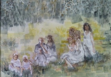 Painting titled "2011-la-jeune-gener…" by Vandorpe Amdv, Original Artwork, Oil