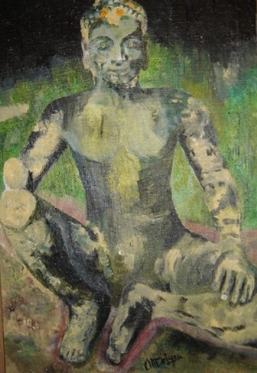 Peinture intitulée "2008-le-roi-lepreux" par Vandorpe Amdv, Œuvre d'art originale, Huile