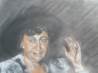 Peinture intitulée "la dame de Haute Sa…" par Vandorpe Amdv, Œuvre d'art originale