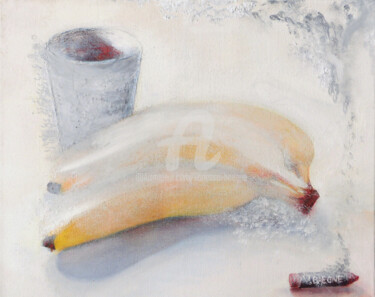 제목이 "Peindre ou dessiner"인 미술작품 Vanessa Baegne로, 원작, 기름 나무 들것 프레임에 장착됨