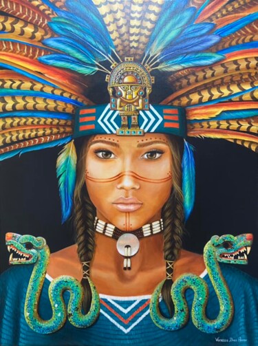 Pintura intitulada "AYA" por Vanessa Ben Amor, Obras de arte originais, Acrílico