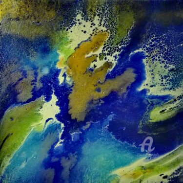 Painting titled "Earth" by Vanessa Bionnier, Original Artwork, Acrylic