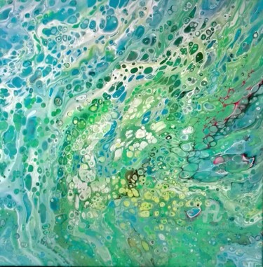 Pittura intitolato "Abyss" da Vanessa Bionnier, Opera d'arte originale, Acrilico
