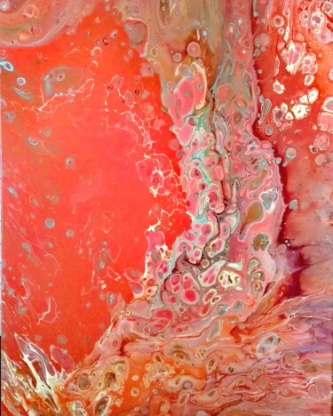Peinture intitulée "Corail" par Vanessa Bionnier, Œuvre d'art originale, Acrylique