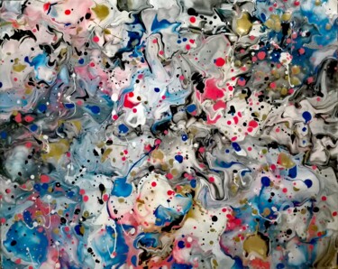 Peinture intitulée "Éclosion" par Vanessa Bionnier, Œuvre d'art originale, Acrylique