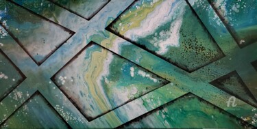 Peinture intitulée "Ocean drive" par Vanessa Bionnier, Œuvre d'art originale, Acrylique Monté sur Châssis en bois