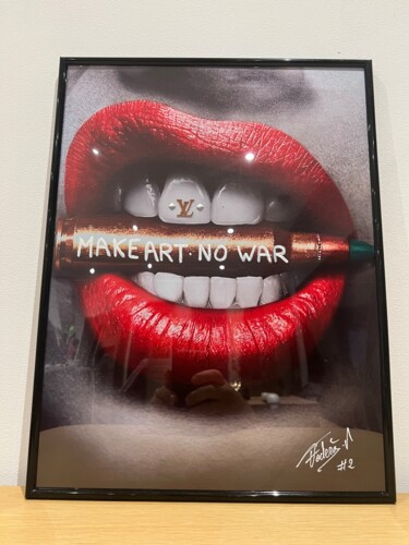 Artes digitais intitulada "Louis Vuitton no war" por Vanessa Fodera, Obras de arte originais, Tinta
