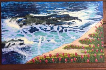 Peinture intitulée "Arome de mer" par Vanessa Garcia Artunedo, Œuvre d'art originale, Acrylique