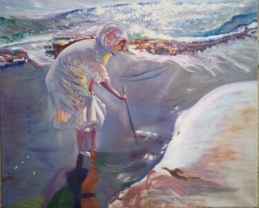 Peinture intitulée "Fragmento SOROLLA" par Vanessa Garcia Artunedo, Œuvre d'art originale, Huile