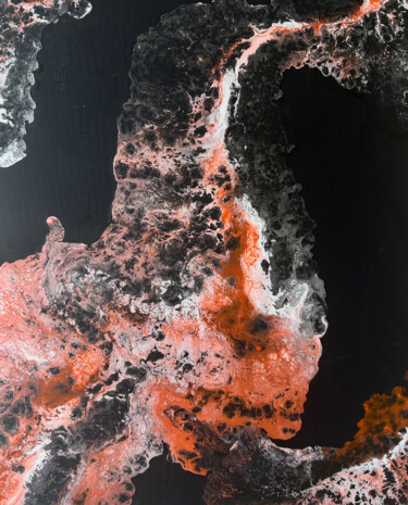 绘画 标题为“Eruption” 由Vanessa Garcia, 原创艺术品, 丙烯 安装在木质担架架上