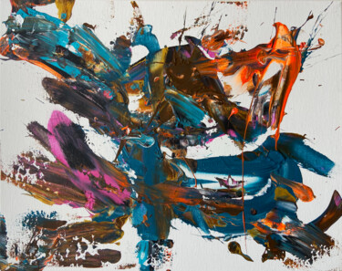 Картина под названием "Carnage" - Vanessa Garcia, Подлинное произведение искусства, Акрил Установлен на Деревянная рама для…