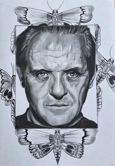 Dibujo titulada "Hannibal" por Vanessa Krawczyk, Obra de arte original, Grafito