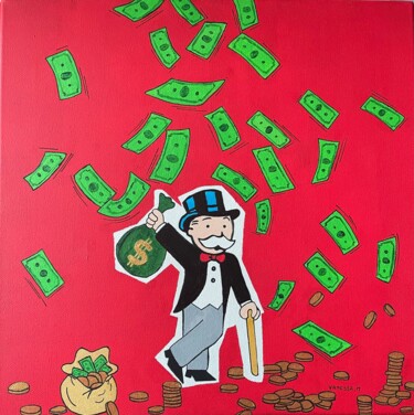 "Monsieur Monopoly" başlıklı Tablo Vanessa Mancini tarafından, Orijinal sanat, Akrilik