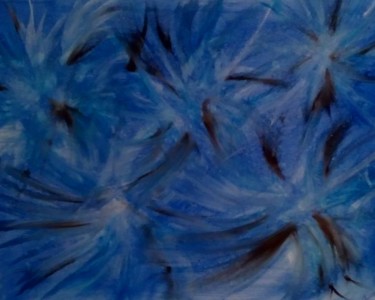 Peinture intitulée "Bleuté" par Vanessa Oliva, Œuvre d'art originale