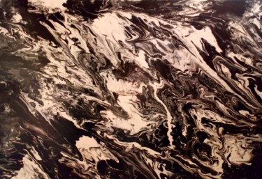 Peinture intitulée "Black and white" par Vanessa Oliva, Œuvre d'art originale