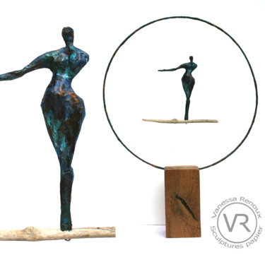 Sculpture titled "Sculpture Trapèze e…" by Vanessa Renoux, Original Artwork