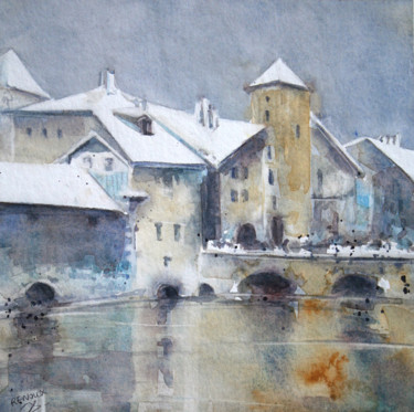 Malarstwo zatytułowany „Aquarelle de la vie…” autorstwa Vanessa Renoux, Oryginalna praca, Akwarela