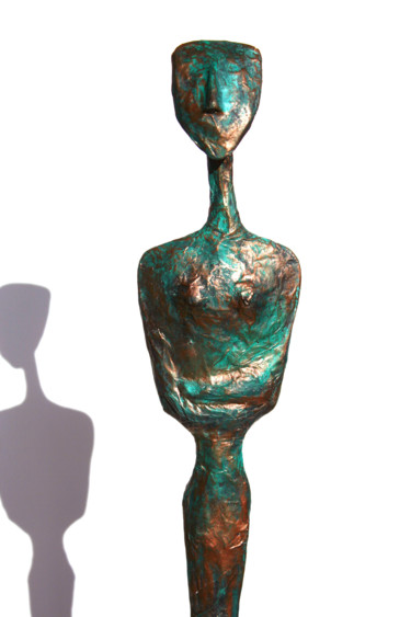Escultura titulada "Grande statue cycla…" por Vanessa Renoux, Obra de arte original, Papel maché