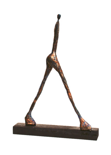 Sculpture intitulée "Le marcheur, homme…" par Vanessa Renoux, Œuvre d'art originale