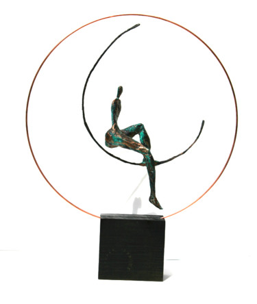 Skulptur mit dem Titel "Balançoire dans la…" von Vanessa Renoux, Original-Kunstwerk, Holz