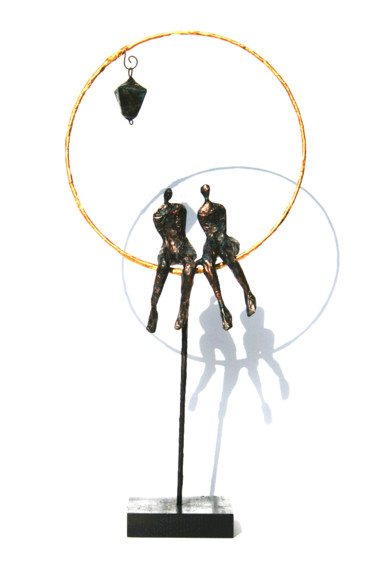 Escultura titulada "Couple Amoureux, sc…" por Vanessa Renoux, Obra de arte original, Papel