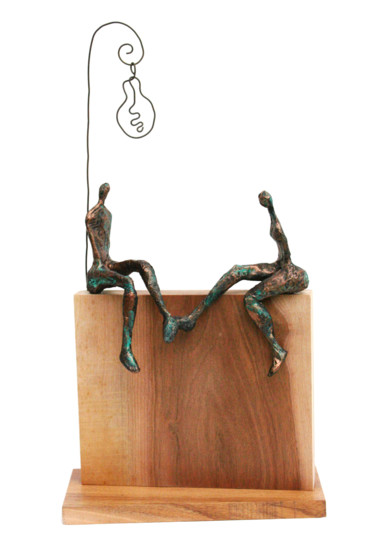 Skulptur mit dem Titel "Conversation éclair…" von Vanessa Renoux, Original-Kunstwerk, Papier