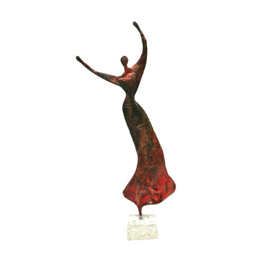 Escultura intitulada "Sculpture femme dan…" por Vanessa Renoux, Obras de arte originais, Papel