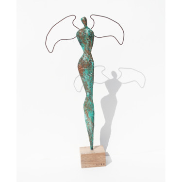 Sculpture intitulée "Sculpture Ange-gard…" par Vanessa Renoux, Œuvre d'art originale, Papier