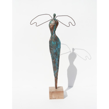 Sculpture titled "Sculpture Ange-gard…" by Vanessa Renoux, Original Artwork, Paper