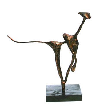 Scultura intitolato "Sculpture chat en p…" da Vanessa Renoux, Opera d'arte originale, Carta